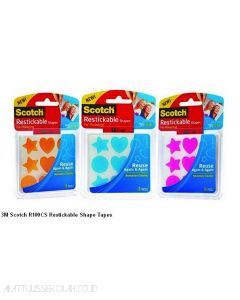 Katalog 3M Scotch harga murah & terjangkau 3M Scotch R100CS Restickable Shape Tapes selotip yang bisa digunakan berulang kali.