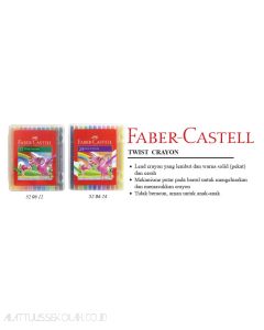Foto Faber-Castell Twist Crayons set 24 (520624) Crayon krayon putar 24 warna merek Faber Castell
