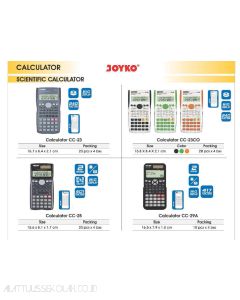 Jual Joyko CC-23 | CC-23CO | CC-25 | CC-29A Kalkulator Scientific Ilmiah Aritmetika fisika dan Matematika termurah harga grosir Jakarta
