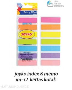 Contoh Joyko Index & Memo IM-32 (Kertas,Kotak) Sticky Note Pesan Tempel merek Joyko