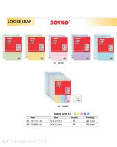 Jual Refill Multiring Binder Note Joyko Loose Leaf A5-103MIX-50 (50S) terlengkap di toko alat tulis