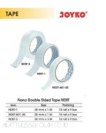 Contoh Joyko NDST-1 | NDST-3 | NDST-A01-20 Nano Double Tape Washable-Removable-Reusable tebal 2mm merek Joyko
