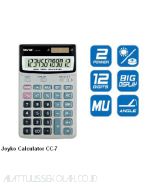 Contoh Joyko Calculator CC-7 Kalkulator Meja 12 Digit merek Joyko