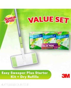 Katalog alat-alat kantor 3M Scotch Brite,  3M Scotch Brite Easy Sweeper Plus Set harga normal 270000 di Supplier Alat Tulis Bina Mandiri Stationery
