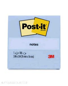 3M Post-it 654-1CB Sticky Note 76x76mm Cloud Blue