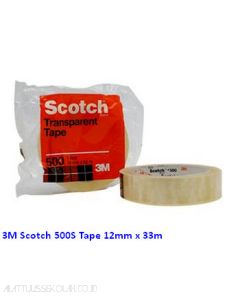 Katalog 3M Scotch harga murah & terjangkau, Image ATK Sekolah SIPLAH 3M Scotch 500 Tape 12mm x 33m harga normal 8100 di Distributor ATK Bina Mandiri Stationery