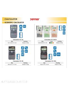 Toko Atk Grosir Bina Mandiri Stationery Jual Kalkulator Scientific (Ilmiah) untuk Pendidikan aritmetika fisika dan Matematika CC-23/CC-23CO/CC-25/CC-29A