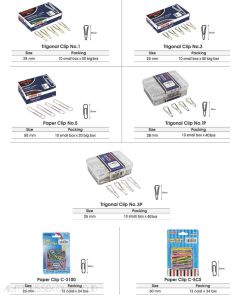 Toko Atk Grosir Bina Mandiri Stationery Jual Klip Penjepit Kertas Trigonal Kecil-Sedang-Besar Joyko Paper Clip mudah di beli di toko Alat Tulis