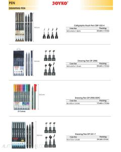 Toko Atk Grosir Bina Mandiri Stationery Jual katalog Stationery Pena Gambar Drawing Pen Sketsa/manga/arsitek terbaru 2023