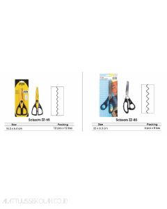 Toko Atk Grosir Bina Mandiri Stationery Jual Gunting Kertas Kesenian Hasil Potong Gerigi-ZigZag Joyko Scissor 