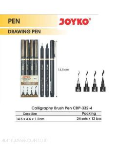 Toko Atk Grosir Bina Mandiri Stationery Jual Joyko Calligraphy Brush Pen CBP-332-4