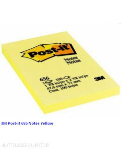 Contoh Alat Perlengkapan Kantor merk 3M Post-it , Gambar Produk 3M Post-it 656 Sticky Note Canary Yellow 51x76mm harga 10200 di Toko Peralatan Sekolah Murah