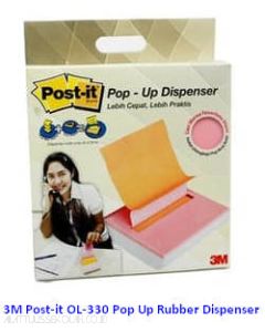 Contoh Alat Perlengkapan Kantor merk 3M Post-it , Gambar Produk 3M Post-it OL-330 Pop Up Rubber Dispenser harga 70000 di Toko Peralatan Sekolah Murah