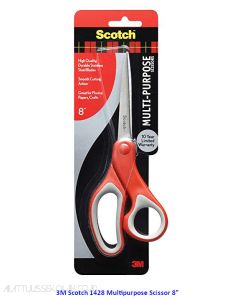 Katalog 3M Scotch harga murah & terjangkau, Image ATK Sekolah SIPLAH 3M Scotch 1428 Multipurpose Scissor 8 inch harga normal 55000 di Distributor ATK Bina Mandiri Stationery