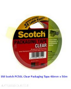 Katalog 3M Scotch harga murah & terjangkau, Image ATK Sekolah SIPLAH 3M Scotch PC50L Clear Packaging Tape 48mm x 50m harga normal 26500 di Distributor ATK Bina Mandiri Stationery
