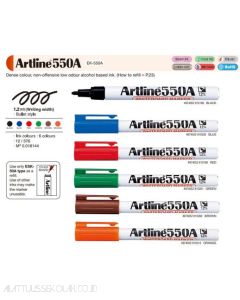 sample Image alat tulis Spidol Non Permanen Bullet Style Artline 550A Whiteboard Marker