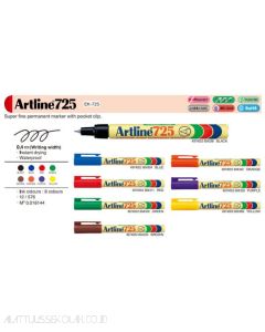 Macam macam atk Artline 725 Permanent Marker Spidol Permanen Instan Drying dan gambarnya