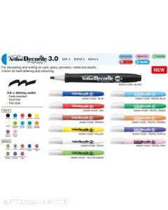Gambar stationery Artline EDF-3 Drawing Pen Decorite Marker Spidol Seni Karya Dekorasi Flat Style dan aneka katalog Artline grosir
