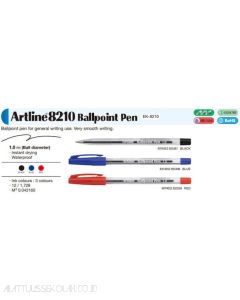 Pena Ballpoint type Artline EK-8210 Ballpoint Pen Ballpoint Waterproof image