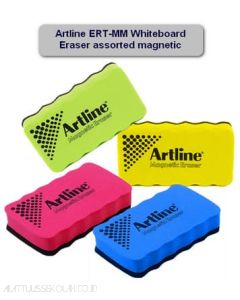 Brosur gambar alat tulis kantor Penghapus Papan Tulis Magnetik Artline ERT-MM Whiteboard Eraser assorted magnetic