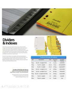 Jual Index pemisah file Bantex 6043 Carton Index A4 A-Z termurah harga grosir Jakarta