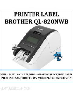 Macam macam perlengkapan Kantor Brother P-Touch QL-820NWB P-touch Labeller dan gambarnya