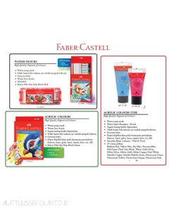 Faber-Castell Acrylic Colour Set-12 (572312) Cat akrilik lukis 12 warna