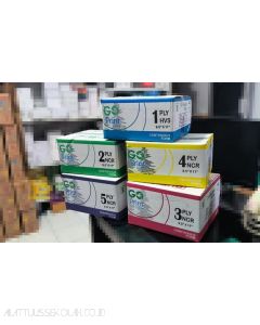 Foto Go Print Continuous Form 9.5" x 11"/2 NCR 2 Ply Warna Kertas Komputer merek Go Print