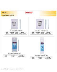 Contoh Joyko GSR-109 | GSR-109 | GSR-109 | GSR-110 | GSR-111 | GSR-113 Isi Lem Tembak / Glue Stick Reffil merek Joyko