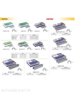 Gambar Isi Staples Kecil-Sedang-Jilid merk Joyko 1210S | 1213S | 1217S | No.10 | No.1006S | No.1008s | No.10N | No.10S | No.3 | No.3N | No.3S merek Joyko