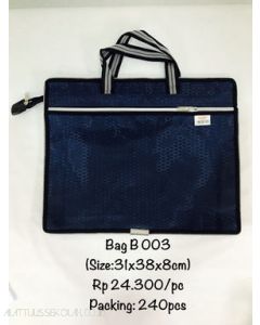 Joyko Bag B-003 (31x38x8cm) Black Blue Tas File Dokumen Folder