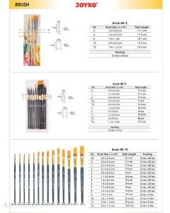 Joyko Brush BR-10 No.2 Kuas Lukis Cat Air Cat Minyak Akrilik Set