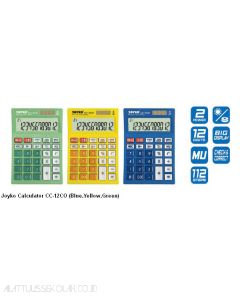 Gambar Kalkulator Meja 12 Digit Joyko Calculator CC-12CO (Blue,Yellow,Green) merek Joyko