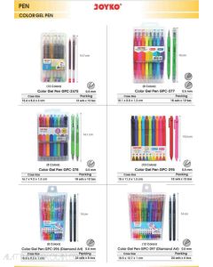 Gambar Gel Pen Warna Warni Tinta Gel Joyko Color Gel Pen GPC-277 merek Joyko
