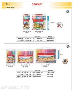 Foto Joyko Color Pen CLP-56-12 Pena 12 Warna merek Joyko