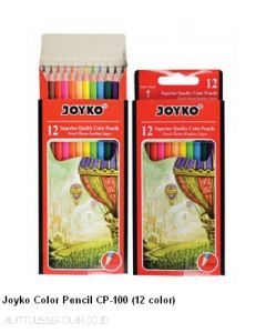 Foto Pensil Gambar 12 Warna Joyko Color Pencil CP-100 (12 color) merek Joyko