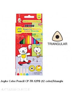 Foto Pensil Gambar 12 Warna Joyko Color Pencil CP-TR-12PB (12 color) Triangle merek Joyko