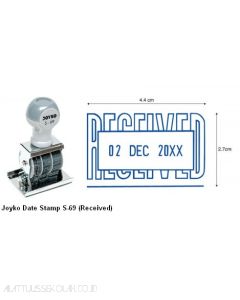 Joyko Date Stamp S-69 (Received) Stempel Tanggal