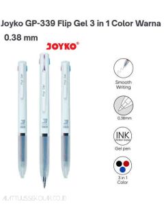 Contoh Pulpen gel Joyko Gel Pen GP-339 Flip Gel merek Joyko