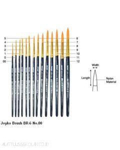 Gambar Joyko Brush BR-6 No.10 Kuas Lukis Cat Air Cat Minyak Akrilik merek Joyko