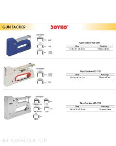 Jual Stapler Tembak Dekorasi Joyko Gun Tacker GT-702 terlengkap di toko alat tulis