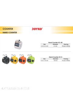 Gambar Joyko Hand Counter HC-4DJA Alat Penghitung Zikir Tasbih Klik  merek Joyko