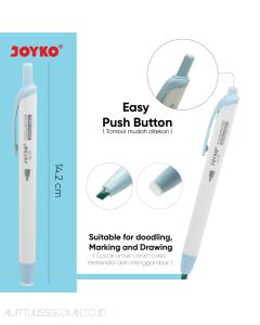 Gambar Joyko Highlighter HL-77-6 Texliner Stabilo Pewarna/Penanda Tulisan merek Joyko