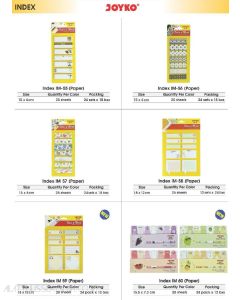 Jual Sticky Note Pesan Tempel Joyko Index & Memo IM-55 (Kertas) termurah harga grosir Jakarta