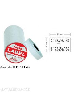 Contoh Joyko Label LB-P2LN (2 baris) merek Joyko
