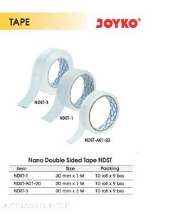 Foto Joyko Nano Double Sided Tape NDST-1 Selotip Dua Sisi merek Joyko
