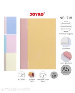 Buku Tulis Catatan Diary Agenda Bergaris Spiral Hard Cover  Joyko Notebook NB-718 (2 Colors)