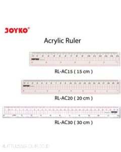 Foto Penggaris Plastik Panjang Joyko Ruler RL-AC20 (20cm) merek Joyko
