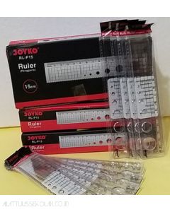 Gambar Penggaris Plastik Panjang Joyko Ruler RL-P15 (15cm) merek Joyko