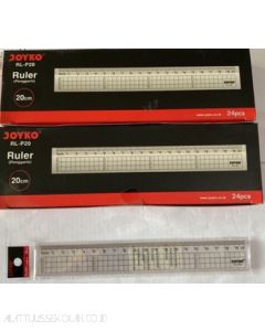 Jual Penggaris Plastik Panjang Joyko Ruler RL-P20 (20cm) terlengkap di toko alat tulis